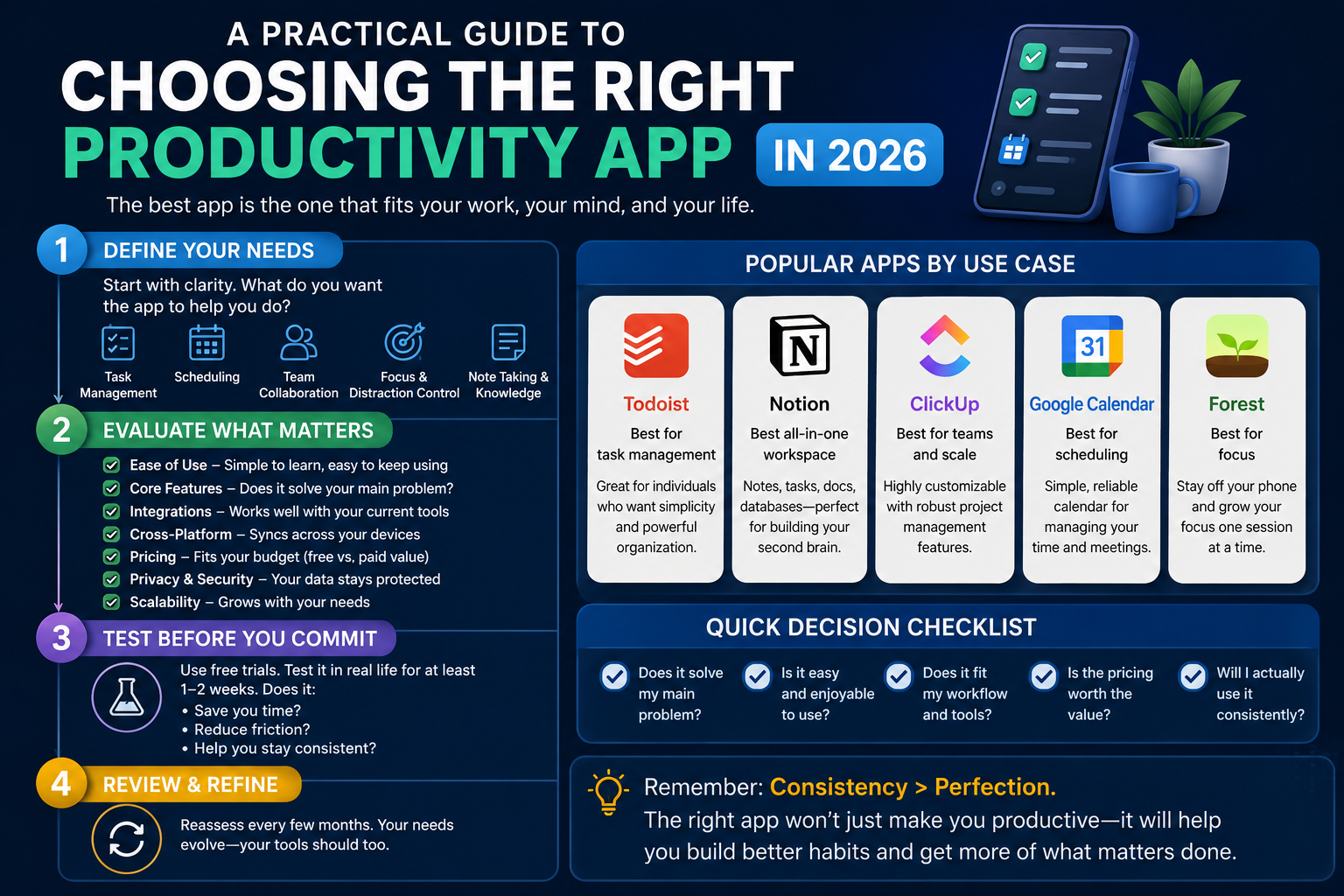 A Practical Guide to Choosing the Right Productivity App in 2026 ...
